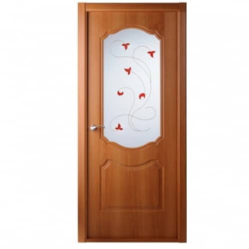 Купить Дверное полотно Belwooddoors Перфекта Миланский орех стекло мателюкс белый витраж 2000х700 мм по низкой цене