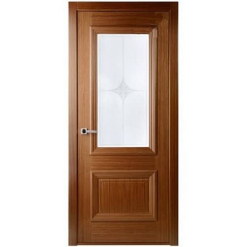 Купить Дверное полотно Belwooddoors Франческо шпон Орех со стеклом мателюкс 600х2000 мм по низкой цене