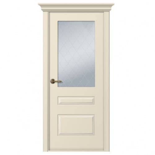 Купить Дверное полотно Belwooddoors Роялти Слоновая кость стекло мателюкс 2000х800 мм по низкой цене