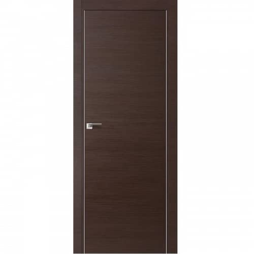 Купить Дверное полотно Profil Doors 1Z экошпон Венге кроскут с врезкой под магнитный замок и скрытые петли 2000х700 мм по низкой цене