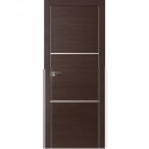 Купить Дверное полотно Profil Doors 2Z экошпон Венге кроскут с врезкой под магнитный замок и скрытые петли 2000х600 мм по низкой цене