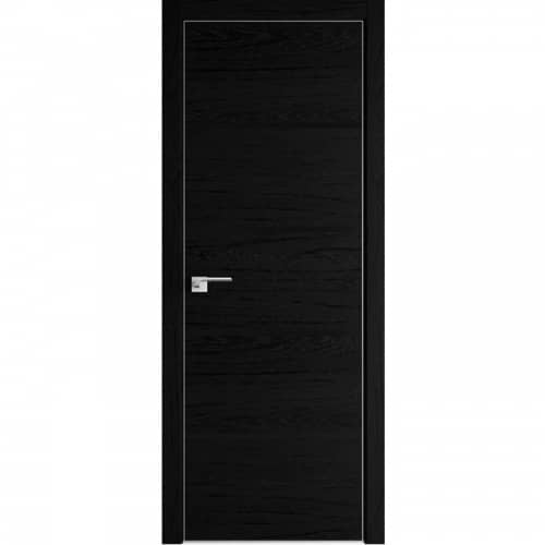 Купить Дверное полотно Profil Doors 20ZN экошпон Дарк браун стекло черный лак с врезкой под магнитный замок и скрытые петли 2000х800 мм по низкой цене