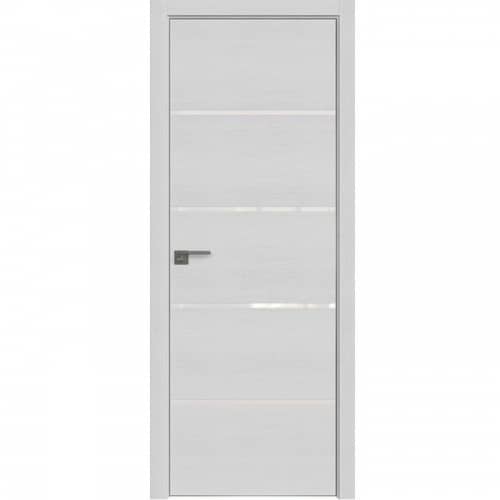 Купить Дверное полотно Profil Doors 20ZN экошпон Монблан стекло белый лак с врезкой под магнитный замок и скрытые петли 2000х900 мм по низкой цене