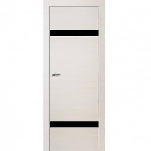 Купить Дверное полотно Profil Doors 3Z экошпон Эшвайт кроскут стекло черное с врезкой под магнитный замок и скрытые петли 2000х900 мм по низкой цене