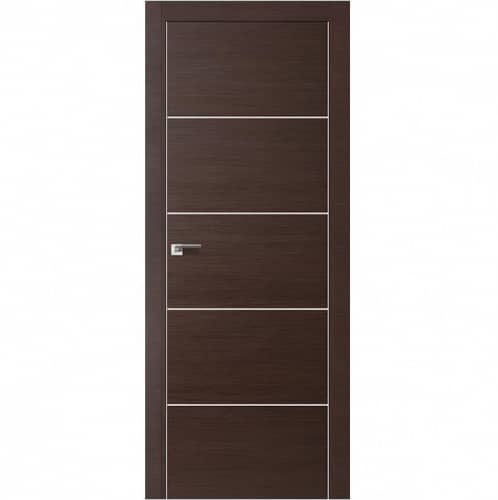 Купить Дверное полотно Profil Doors 7Z экошпон Венге кроскут с врезкой под магнитный замок и скрытые петли 2000х700 мм по низкой цене
