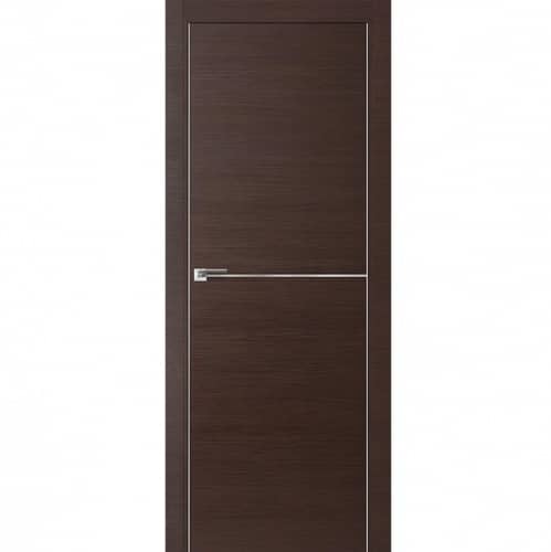 Купить Дверное полотно Profil Doors 12Z экошпон Венге кроскут с врезкой под магнитный замок и скрытые петли 2000х900 мм по низкой цене