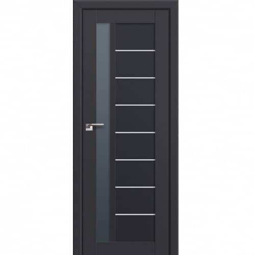 Купить Дверное полотно Profil Doors 37U экошпон Антрацит стекло графит 2000х600 мм по низкой цене