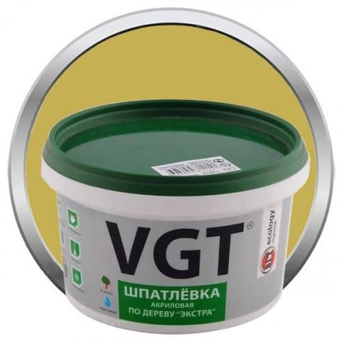 Купить Шпатлевка VGT акриловая по дереву Экстра Дуб 1 кг по низкой цене