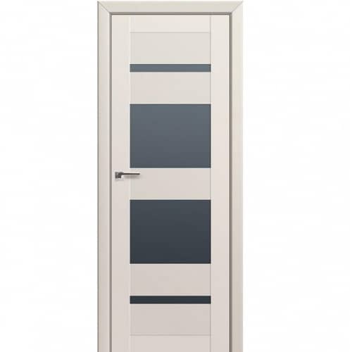 Купить Дверное полотно Profil Doors 72U экошпон Магнолия сатинат стекло графит 2000х800 мм по низкой цене