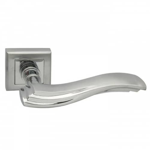 Купить Ручка Adden Bau Quadro Onda Q304 дверная Brushed хром по низкой цене