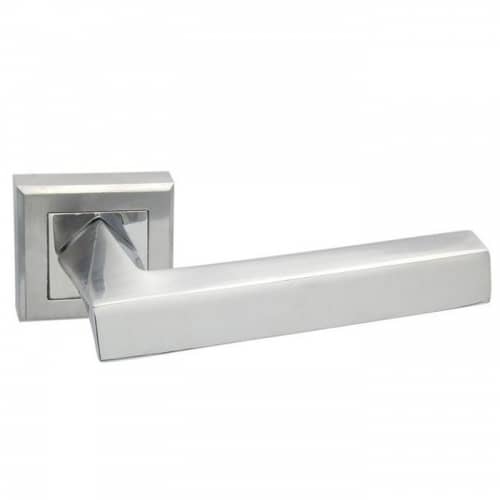 Купить Ручка Adden Bau Quadro Virata Q306 дверная Satin хром по низкой цене