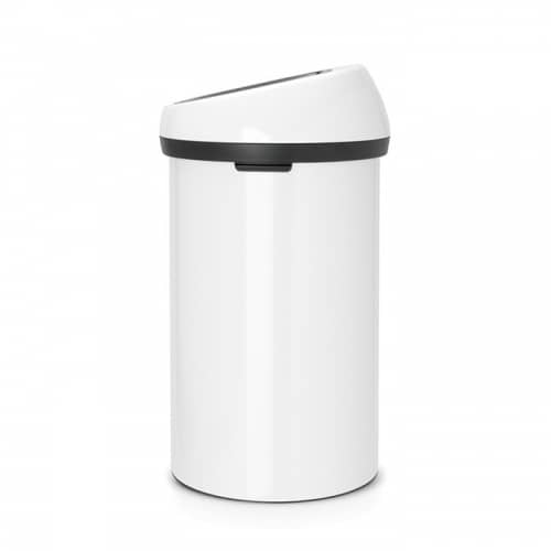 Купить Бак Brabantia Touch Bin New мусорный, белый, 60 л по низкой цене