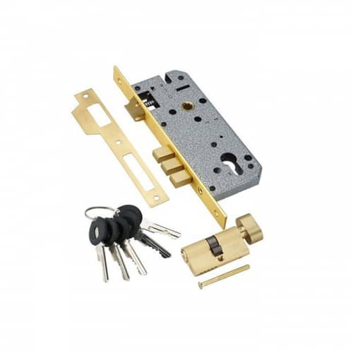 Купить Замок Adden Bau врезной Lock 4585 5-60B D золото по низкой цене