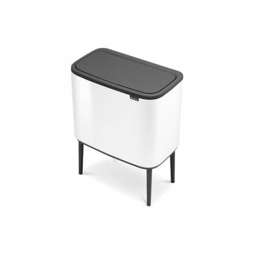 Купить Бак Brabantia Touch Bin Bo мусорный, белый, 3х11 л по низкой цене