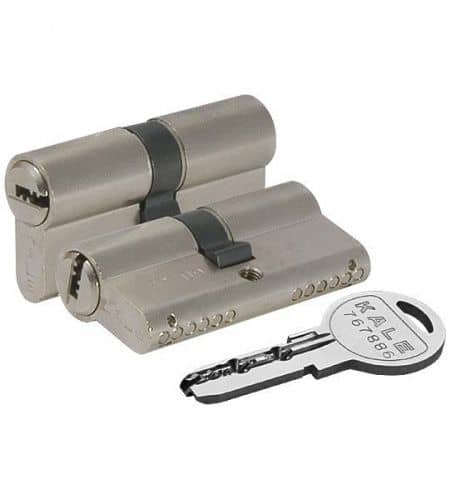 Купить Цилиндр Kale kilit 164 SN/80 80 мм 35+10+35 никель по низкой цене