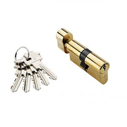 Купить Цилиндр Adden Bau ключевой CYL 5-60 KNOB Gold по низкой цене
