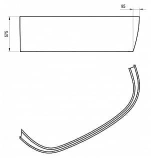 Купить Панель Ravak Love Story II L фронтальная для ванны левая по низкой цене