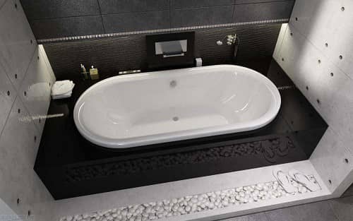 Купить Ванна Riho Seth акриловая 180x86 см по низкой цене