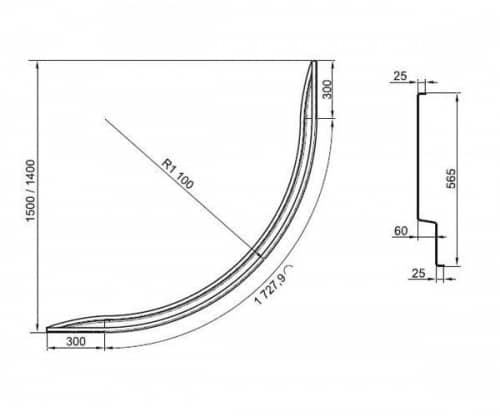 Купить Панель Ravak фронтальная для ванн Gentiana и NewDay 140 см по низкой цене