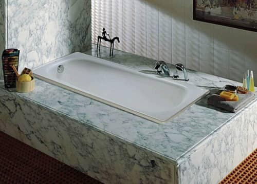 Купить Ванна Roca Continental чугунная, без ручек и без покрытия 150х70 см по низкой цене