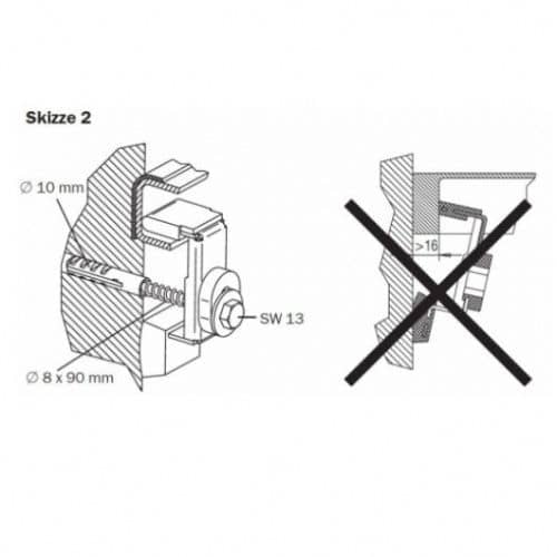 Купить Анкеры Kaldewei Bath Master BM-03-01-K для крепления ванны к стене 2 шт. по низкой цене