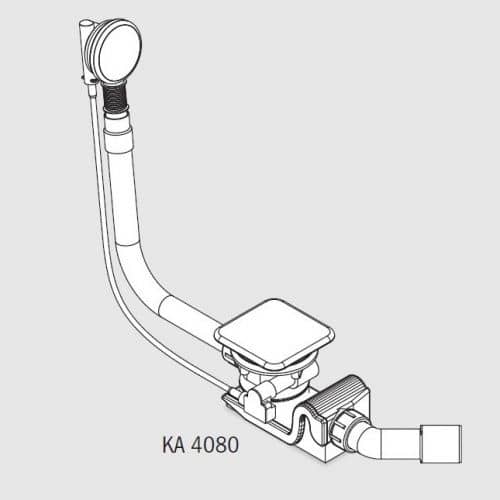 Купить Сифон Kaldewei Comfort-Level KA 4080 для ванны Conoduo белый по низкой цене
