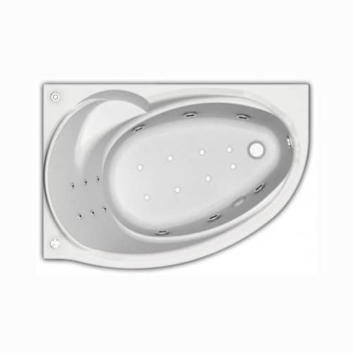 Купить Ванна Aquatek Бетта L акриловая с гидромассажем, премиум форсунки 160х97 см по низкой цене