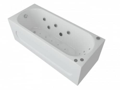 Купить Ванна Aquatek Оберон акриловая с гидромассажем, премиум форсунки 160х70 см по низкой цене