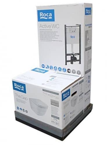 Купить Унитаз Roca Gap Clean Rim подвесной с инсталляцией 893104100 по низкой цене