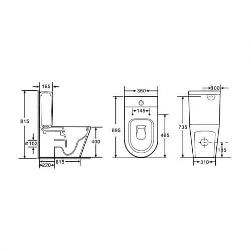 Купить Бачок Delice Lorraine Compact для унитаза по низкой цене