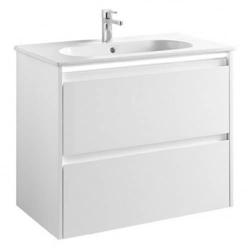 Купить Тумба Gala Klea 7928101 с раковиной подвесная белая по низкой цене