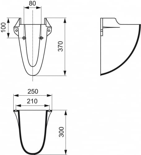 Купить Полупьедестал Ideal Standard Oceane/Eurovit W306101 по низкой цене