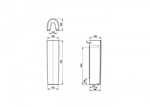 Купить Пьедестал Ideal Standard Connect E797301 по низкой цене