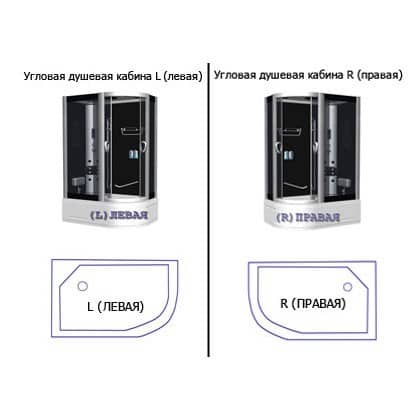 Купить Душевая кабина River Dunay 110/80/46 MT R 1100х800х2100 мм по низкой цене