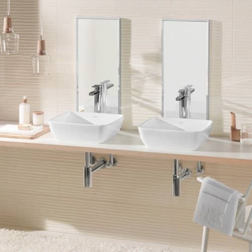 Купить Раковина Villeroy & Boch Artis 41784101 накладная Альпин 410х410 мм по низкой цене