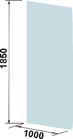 Купить Ограждение Weltwasser WW400 Walk-In WW400 100B душевое 1000х1850 мм по низкой цене