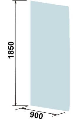 Купить Ограждение Weltwasser WW400 Walk-In WW400 90B душевое 900х1850 мм по низкой цене