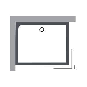 Купить Панель Ravak Gigant Pro L Set фронтальная для поддона, левая, с креплением 100x80 см по низкой цене