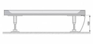 Купить Панель Ravak Gigant Pro L Set фронтальная для поддона, левая, с креплением 100x80 см по низкой цене