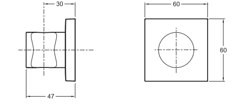 Купить Держатель Jacob Delafon Modulo 8468D-CP для душа по низкой цене