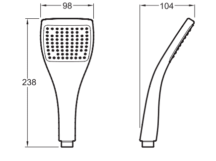 Купить Душ Jacob Delafon Eo E3877-CP ручной по низкой цене