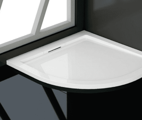 Купить Поддон Weltwasser WWTR TRR90 душевой полукруглый 900х900х35 мм по низкой цене