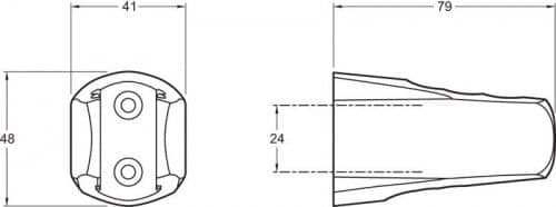 Купить Держатель Jacob Delafon E75075-CP для ручного душа по низкой цене