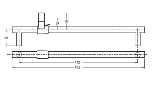 Купить Штанга Jacob Delafon EO E8524-CP душевая 60 см по низкой цене