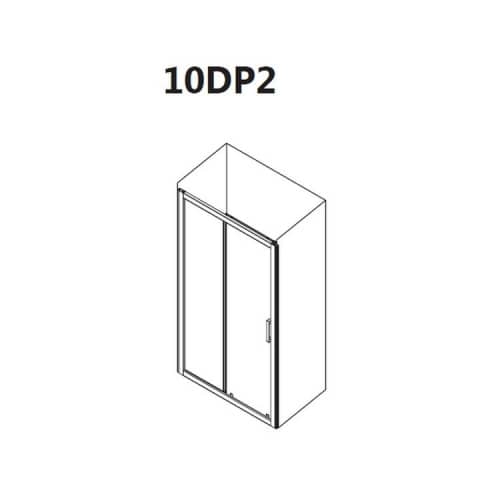 Купить Дверь Ravak 10 градусов 10DP2-110 Transparent душевая блестящая по низкой цене