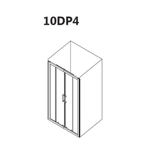 Купить Дверь Ravak 10 градусов 10DP4-120 Transparent душевая белая по низкой цене