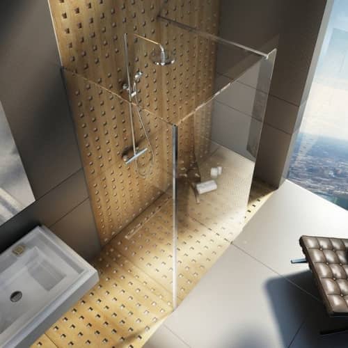 Купить Ограждение Ravak Walk-In Corner душевое Transparent блестящее 2000х1100х800 мм по низкой цене