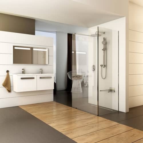 Купить Ограждение Ravak Walk-In Corner душевое Transparent блестящее 2000х1200х900 мм по низкой цене