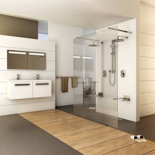Купить Ограждение Ravak Walk-In Free душевое Transparent блестящее 2000х1200 мм по низкой цене