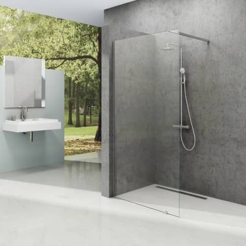Купить Ограждение Ravak Walk-In Wall душевое Transparent блестящее 2000х1200 мм по низкой цене